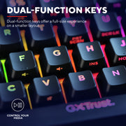 Trust gxt 867 acira 60% mini mechanisch gaming toetsenbord (zwart, us lay-out (qwerty), outemu red, 60%, rgb) - afbeelding 11