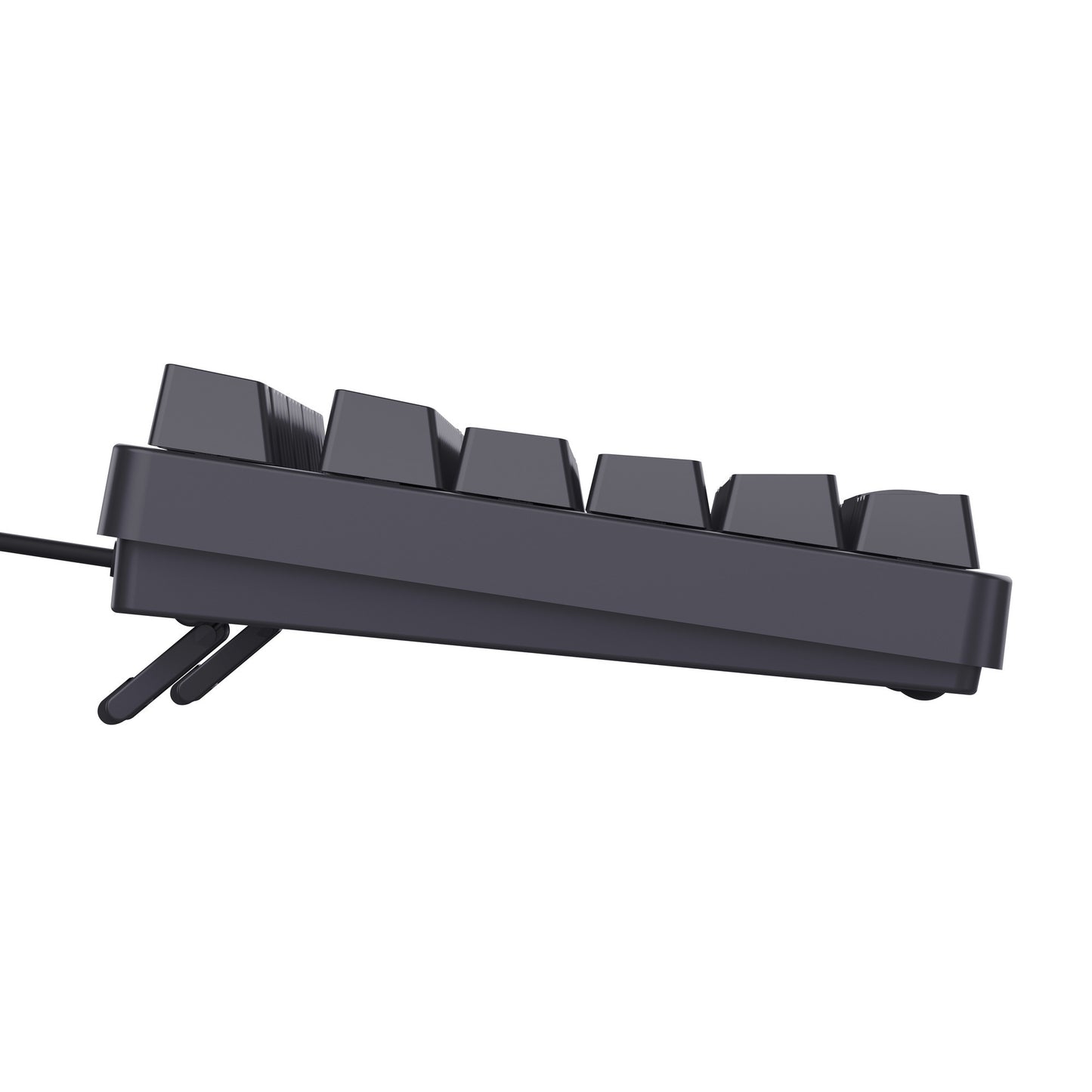 Trust GXT 864 Cada Tastiera da gioco meccanica compatta TKL, tastiera da gioco (nera, layout USA, marrone Huano, RGB)