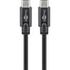 Goobay sync charge super speed usb-c kabel (zwart, 1,5 meter)