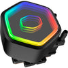 Cooler master masterliquid 360 core ii argb waterkoeling (zwart, 4-pins pwm fan-connector)
