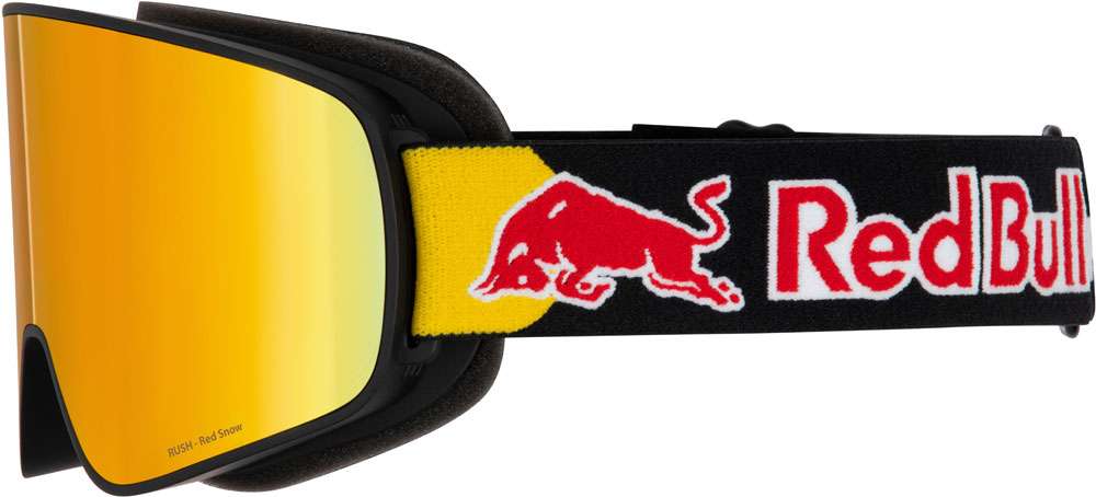 Red bull spect eyewear rush-17re2 arancione rosso specchio - maschera da sci