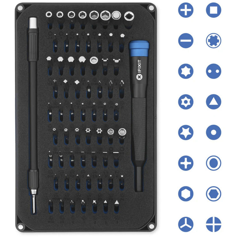 Ifixit pro tech toolkit gereedschapsset (zwart blauw)