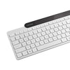 Lenovo 800 self-charging bluetooth keyboard (wit, us lay-out (qwerty), plunger, 100%, plunger switch, bluetooth 5.1, usb-c)