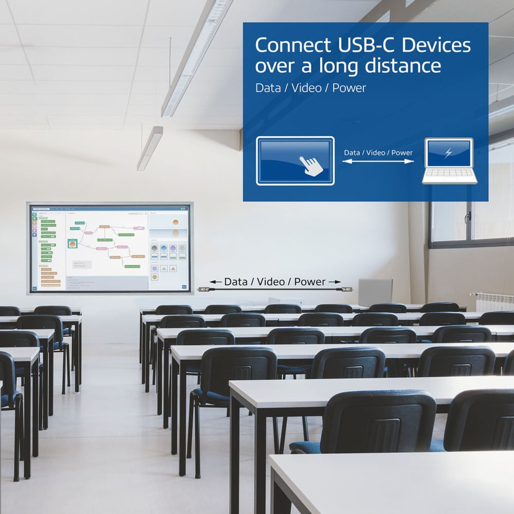 Conectividad ACT USB-C 3.2 Gen2 Active Optical Cable (AOC) se conecta
