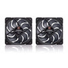 Noctua nf-a12x25 g2 pwm sx2-pp chromax.black case fans (zwart, 2 stuks, 120 x 120 x 25 mm)