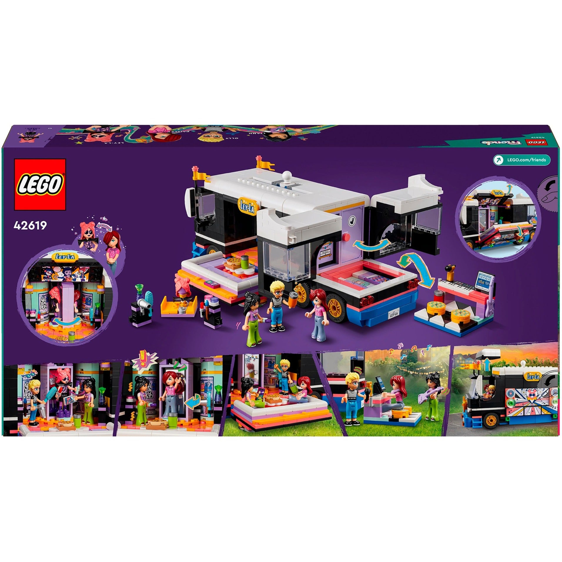 Lego LEGO Friends 42619 Autobús turístico de Popstar