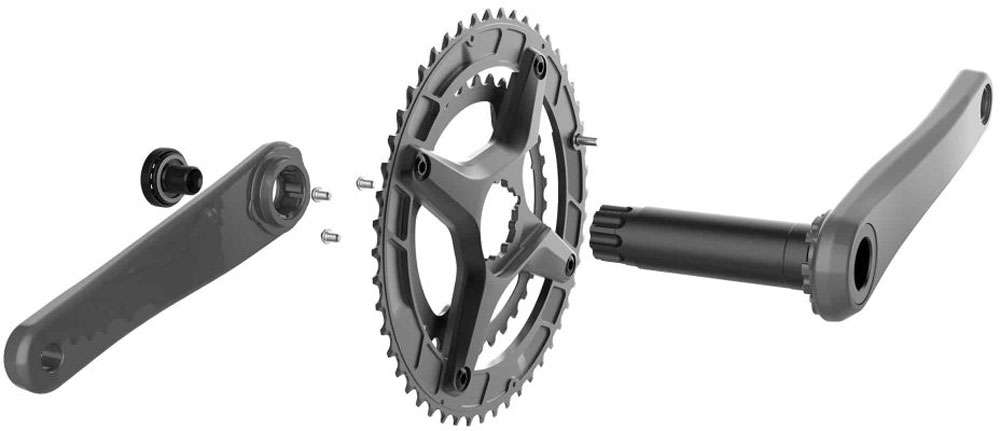 Juego de bielas de carretera Praxis works zayante carbon m30 50 34z