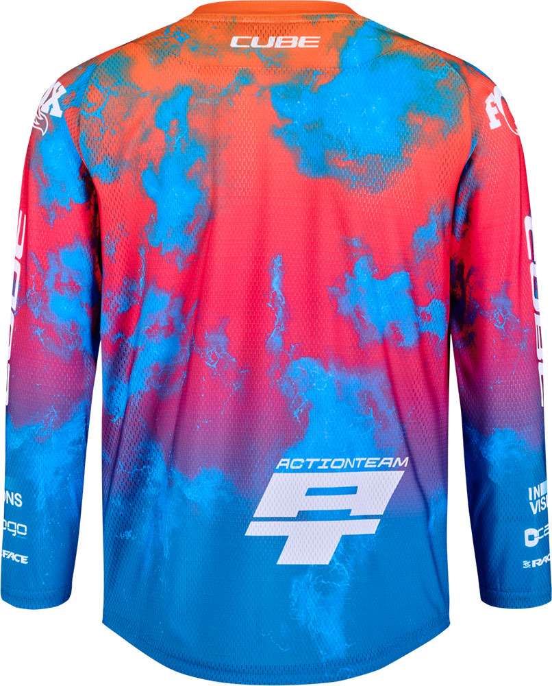 Cube rookie x action team - maillot mtb manga larga niño