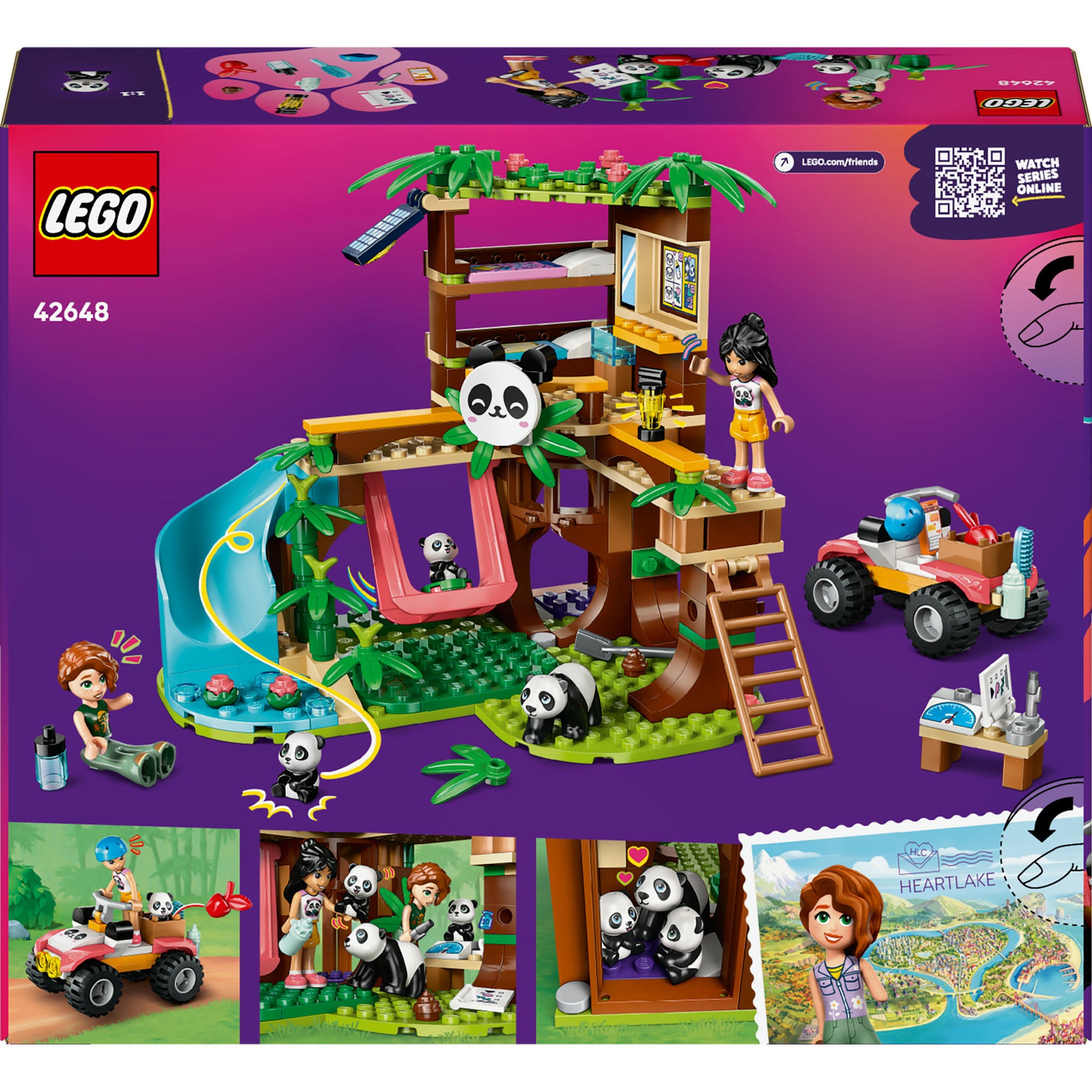 LEGO 42648 Amigos de refugio de panda