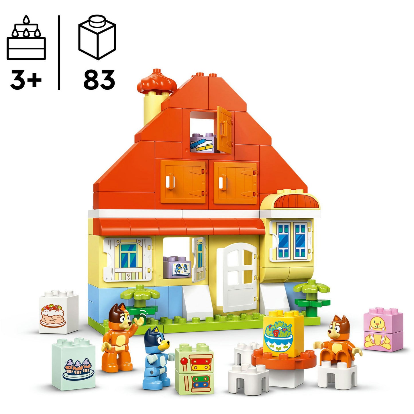 Lego Duplo 10459 Huis Van Bluey y su familia con juego de memoria