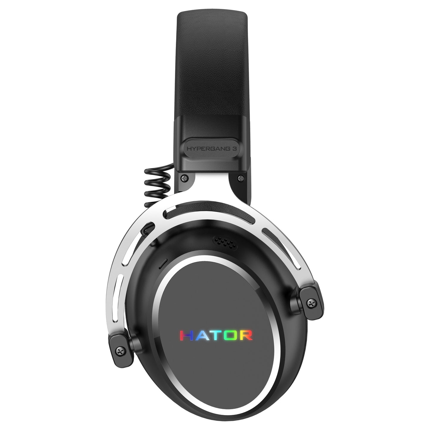 Auriculares supraaurales USB para juegos Hator Hypergang 3 (negro, RGB, sonido envolvente virtual 7.1, USB Bluetooth)