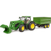 Bruder John Deere 7R 350 con caricatore anteriore e Transportaanha
