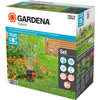 Startset de tuberías de Gardena con rociador giratorio