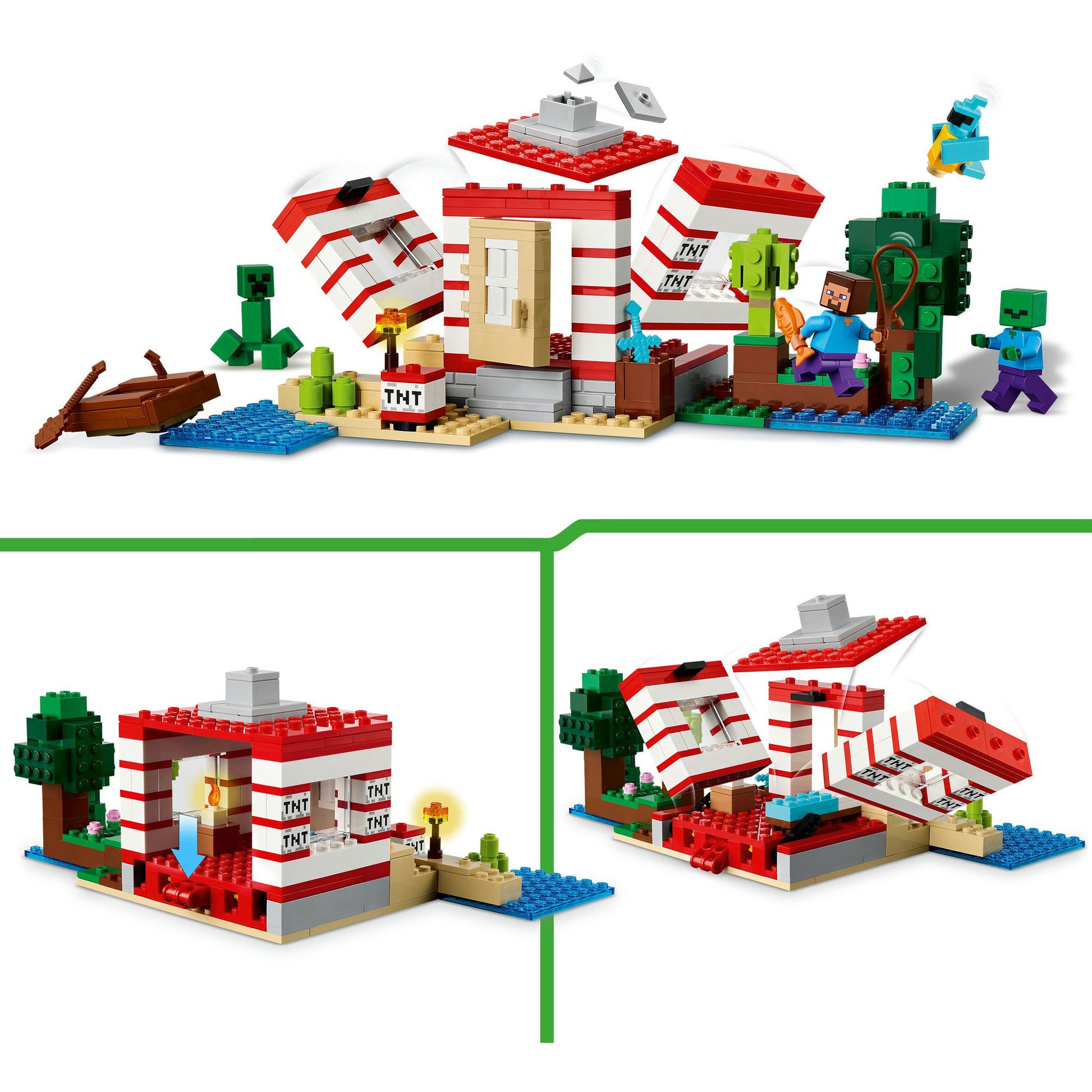 LEGO 21275 Minecraft Het Tnt Jungle House