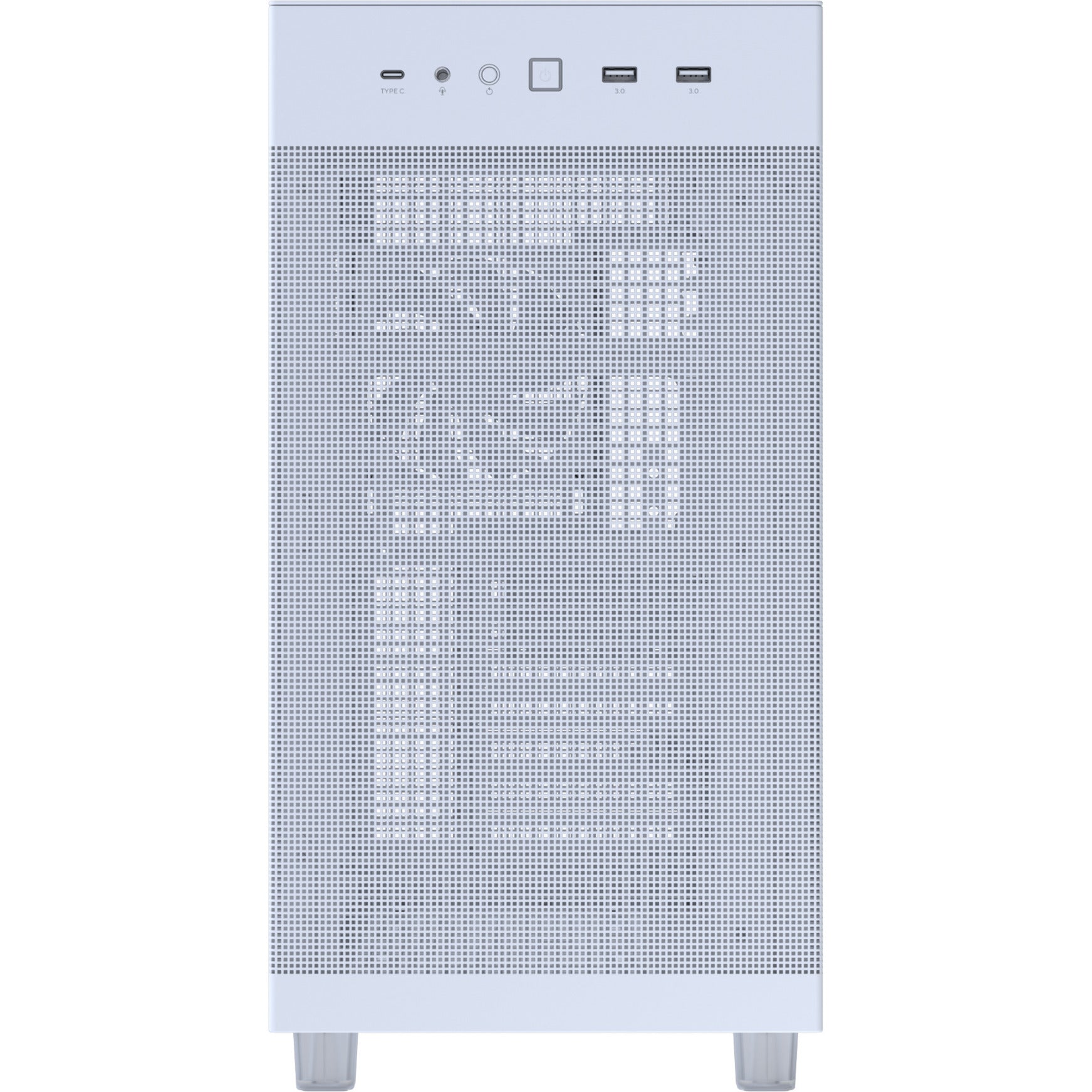 Asus Prime Ap303 - Alloggiamento Midi Tower con pannello a rete (bianco | 2x USB-A | 1x USB-C)