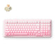Mchose k99 v2 wireless meccanica rosa, tastiera da gioco (layout americano)