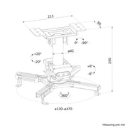 Neomounts cl25-530wh1 beamer plafondbeugel plafondhouder (wit) - afbeelding 16