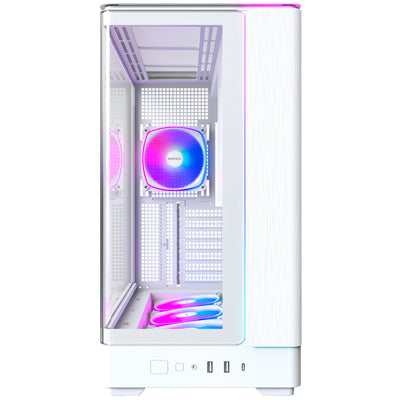 Montech king 45 pro midi tower housing (white | 2x USB-A | 1x USB-C | RGB | window)