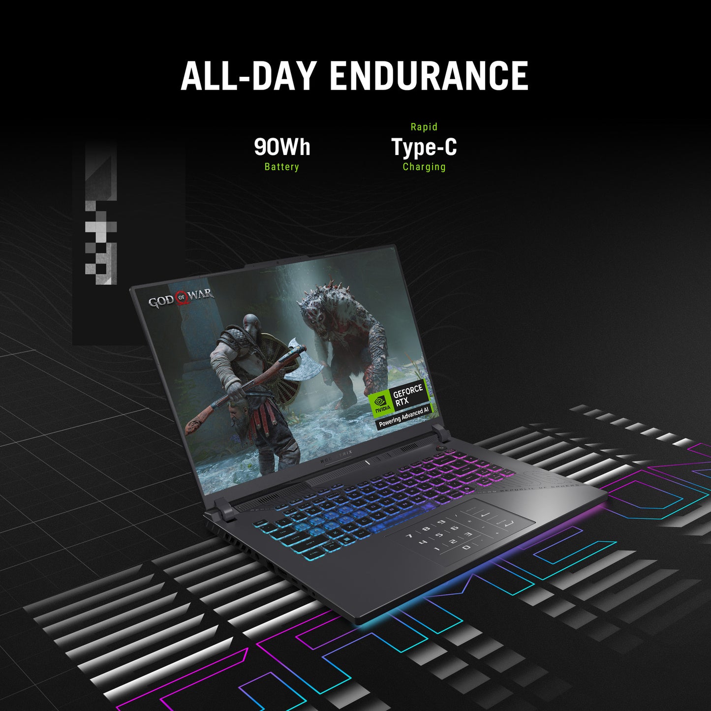Laptop da gioco Asus ROG Strix G16 G614PM-RV224W 16 (Grigio | R9 8940HX | RTX 5060 | 16 GB | SSD da 1 TB)
