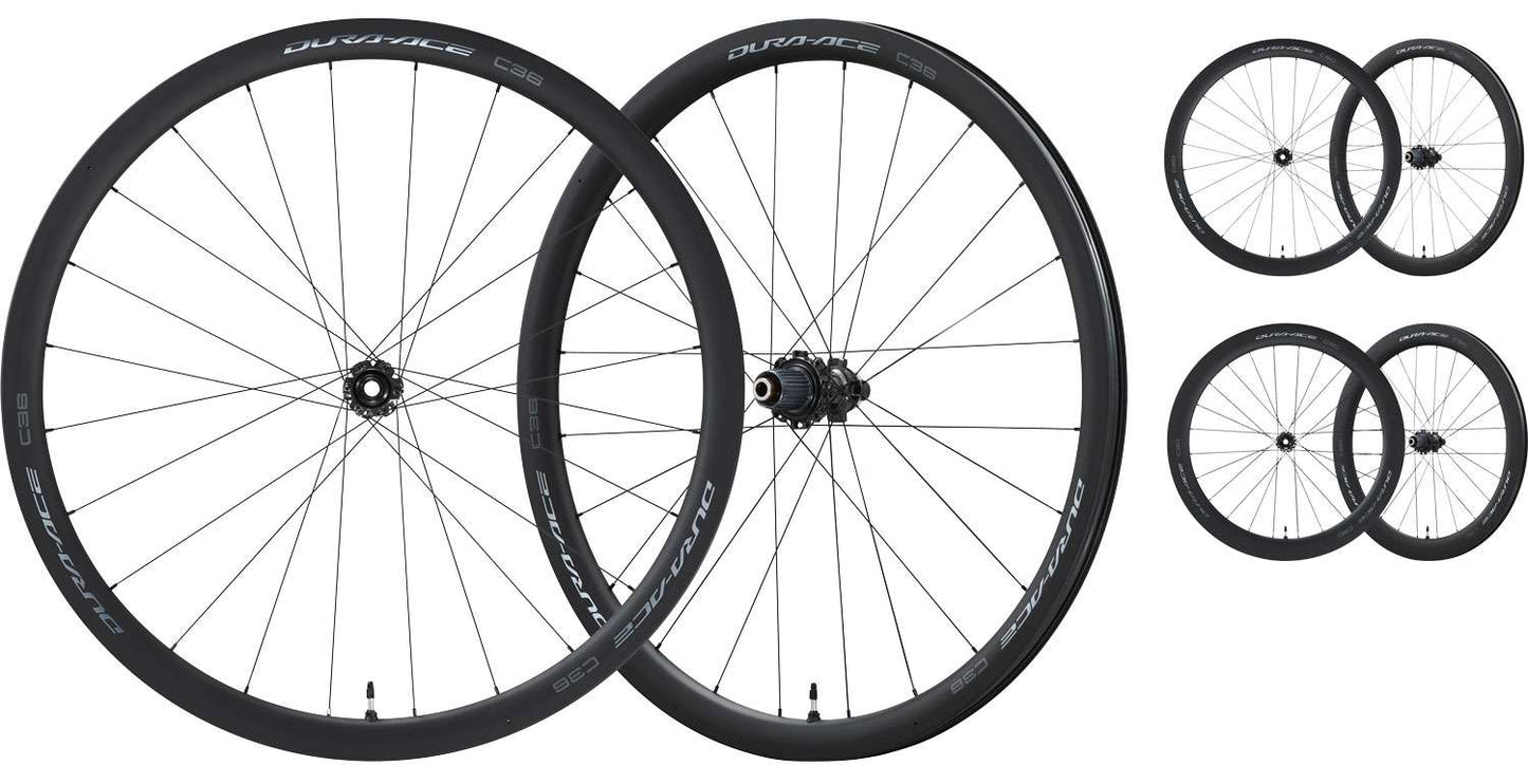 Juego de ruedas Shimano Dura Ace WH-R9270-TL 28 Center Lock Carbono