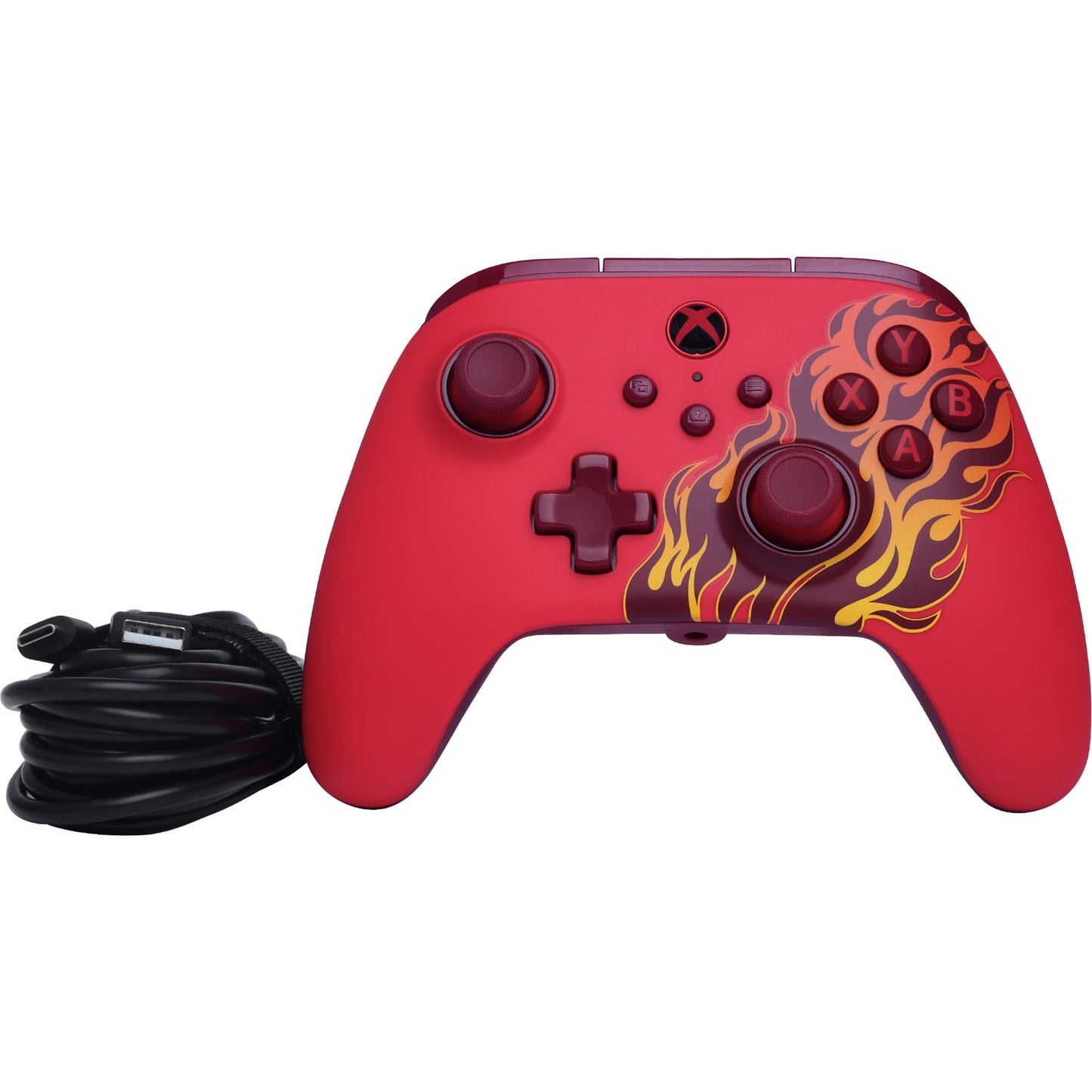 Controller Powera Advantage con cavo per xbox serie x|s - red fire (rosso, xbox serie x|s, xbox one, PC)