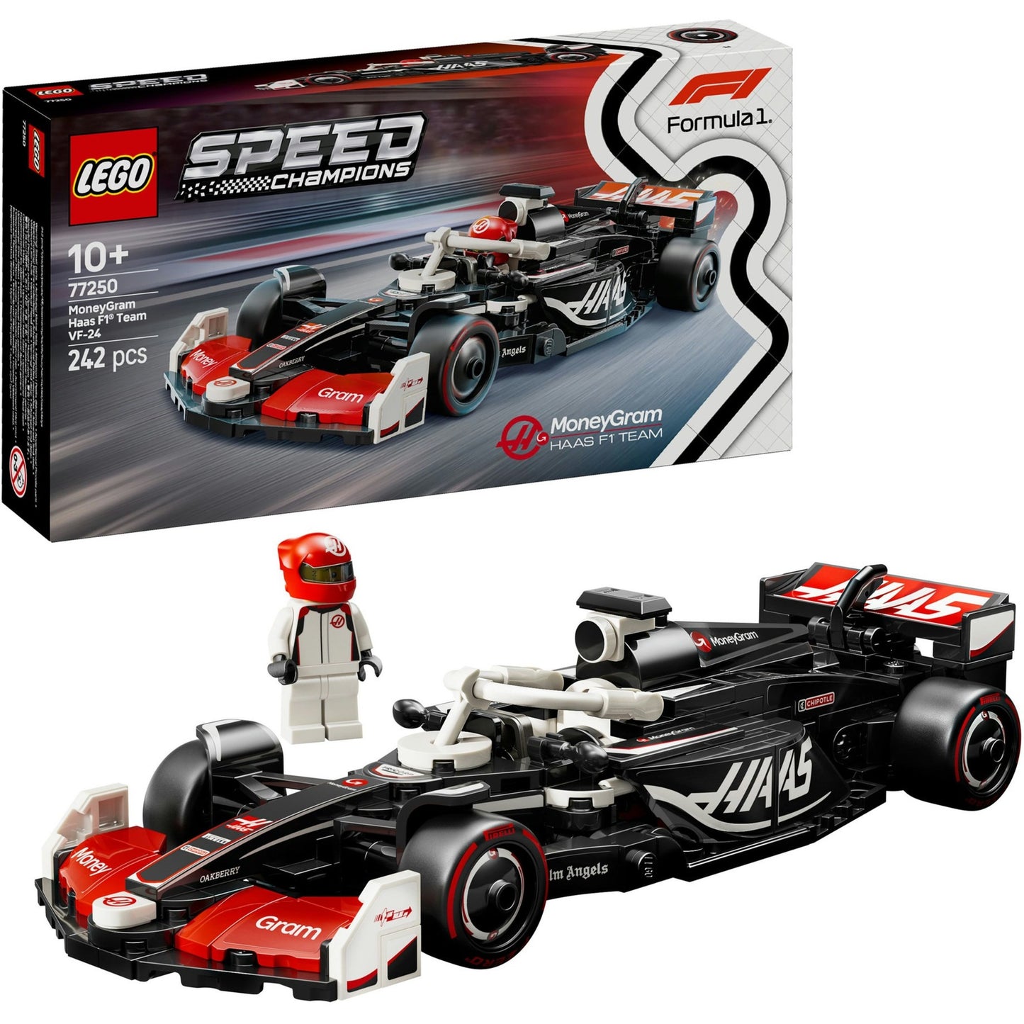 LEGO Speed ​​Champions 77250 MoneyGram Haas F1 Team VF-24 Racing Car