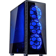 Inter-tech cxc2 midi tower behuizing (zwart | 3x usb-a | window) - afbeelding 1