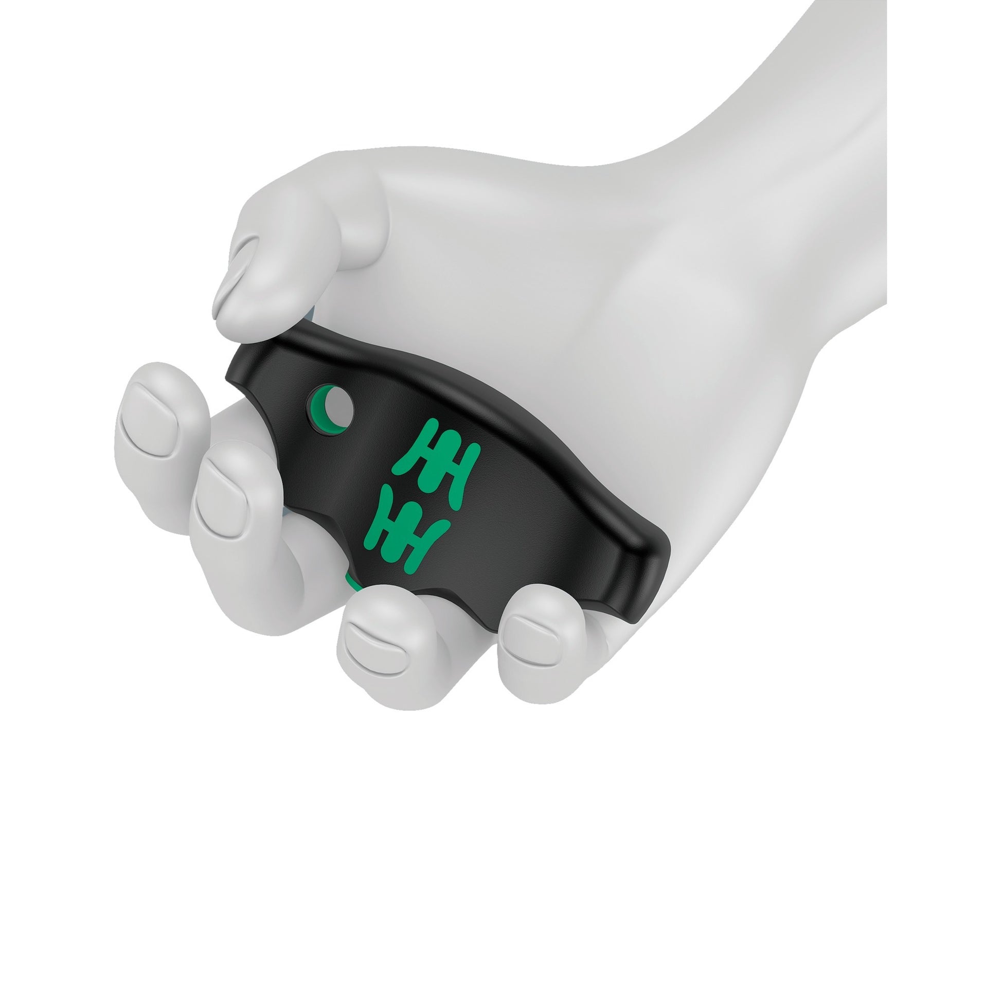 Wera 454 10 hf set imperial 1 stiftsleutelset t-greep hex-plus (zwart groen, met vasthoudfunctie, duims, 10-delig)