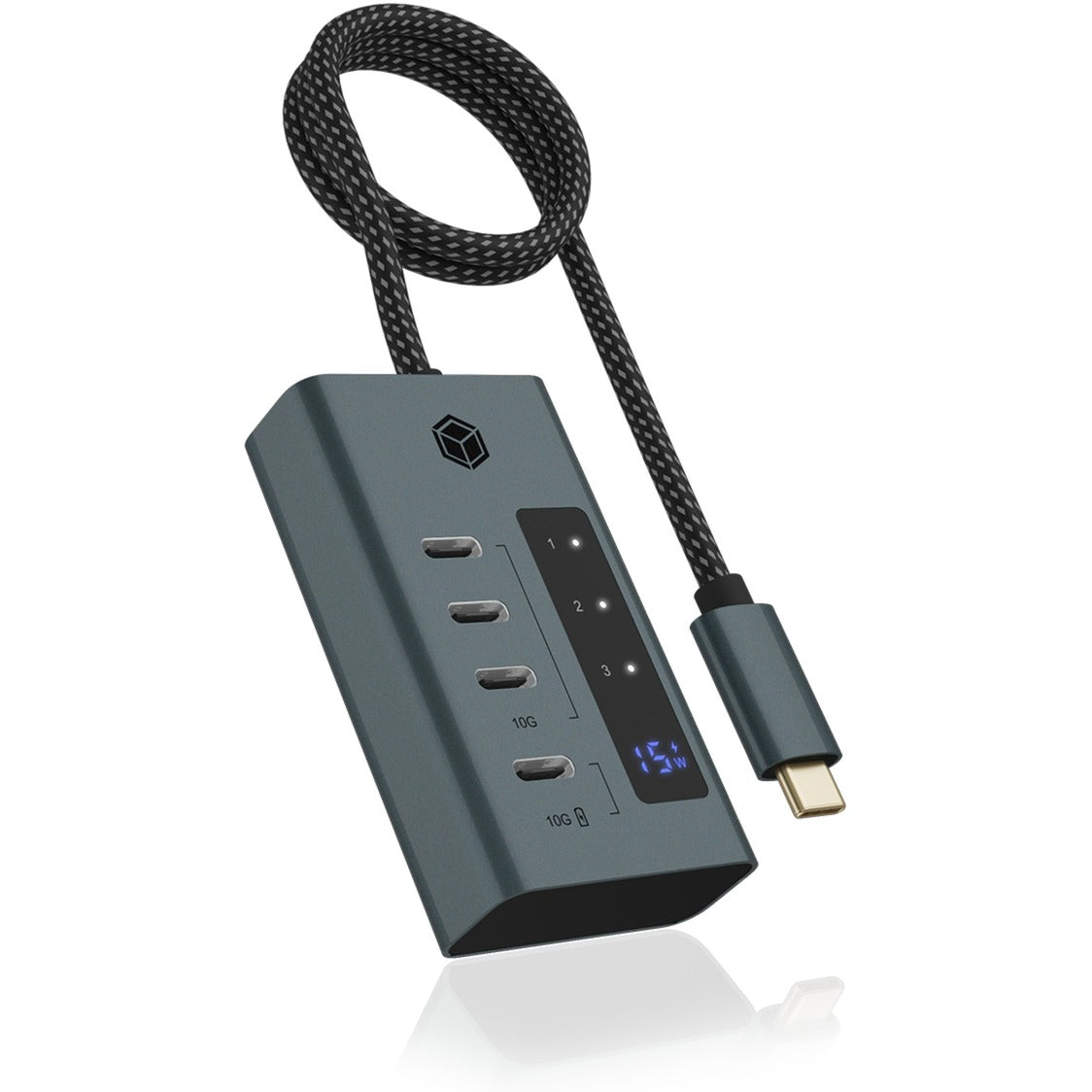 Icy Box IB-HUB1454-C31 4-puerto USB 3.2 Gen 2 Type-C Hub