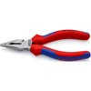 Knipex spitsbek combinatietang 0822145 (rood blauw)
