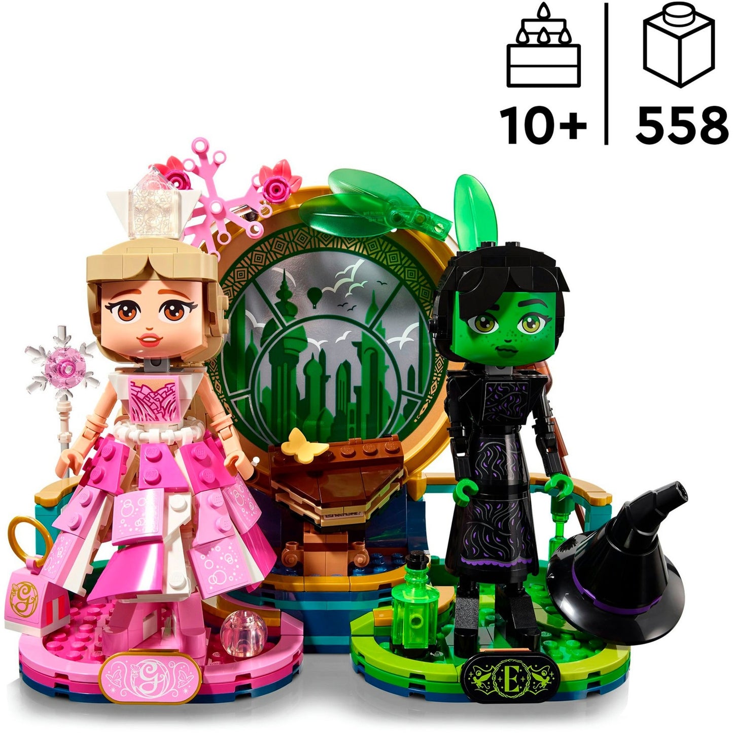 LEGO 75682 figuras Wicked Elphaba y Glinda