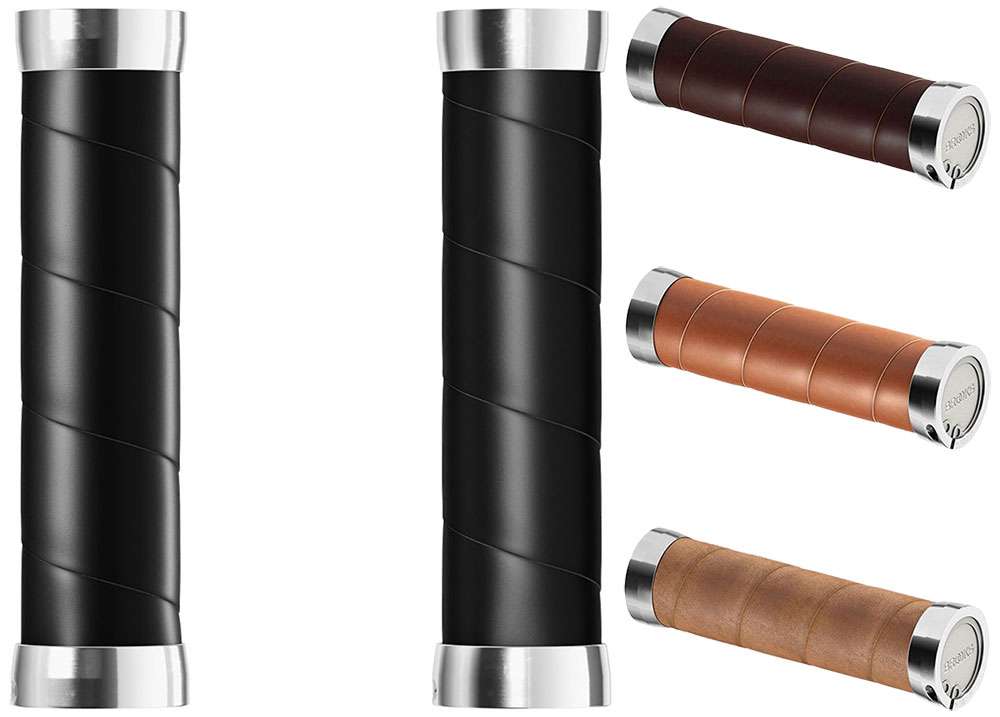 Brook's maneja los delgados empuñaduras de cuero 130 mm de negro