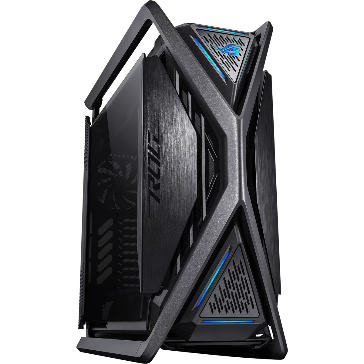 Asus rog hyperion gr701 big tower behuizing (zwart | 4x usb-a | 2x usb-c | rgb | tempered glass)