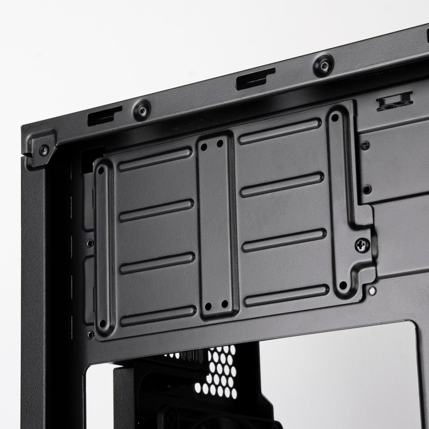 Silverstone cs382 mini tower behuizing (zwart | 2x usb-a | 1x usb-c)