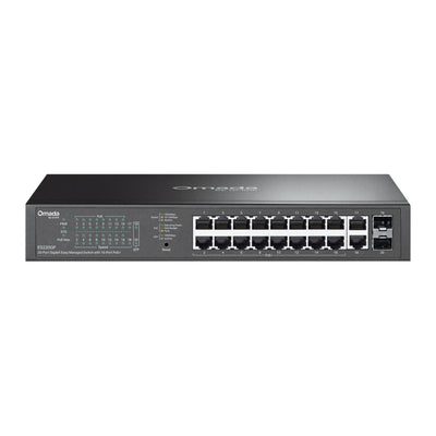 Tp-link omada es220gp 20-poort gigabit easy managed switch (zwart, 16x poe+, 2x gigabit sfp)
