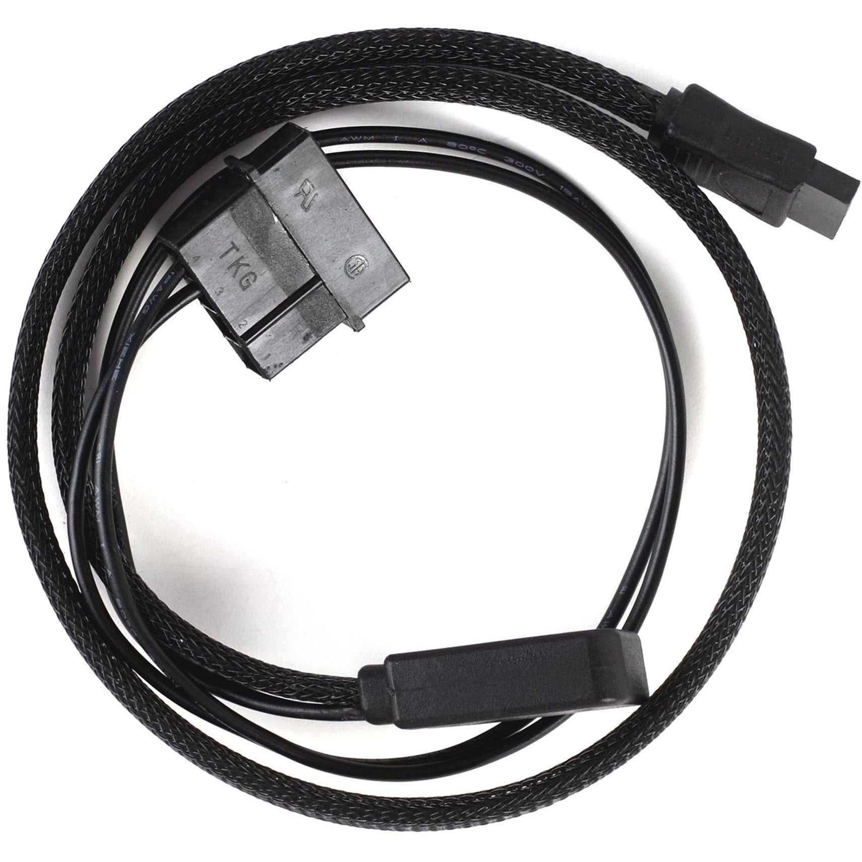 Silverstone Slim SATA 2-en-1 Cable de datos + adaptador de alimentación
