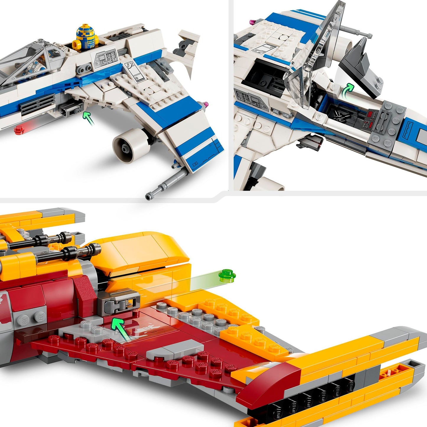 Lego Lego Star Wars 75364 Republic E-Wing vs. Set di astronavi di Shin Hati Starfighter