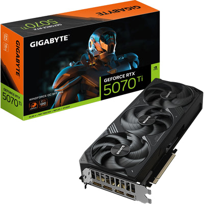 Gigabyte GV-N507TWF3OC-16GD GEFORCE RTX 5070 TI Windforce OC SFF 16G, 16GB, GDDR7, 256 bits
