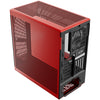 Hyte y40 midi tower behuizing (rood zwart | 2x usb-a | 1x usb-c | tempered glass)