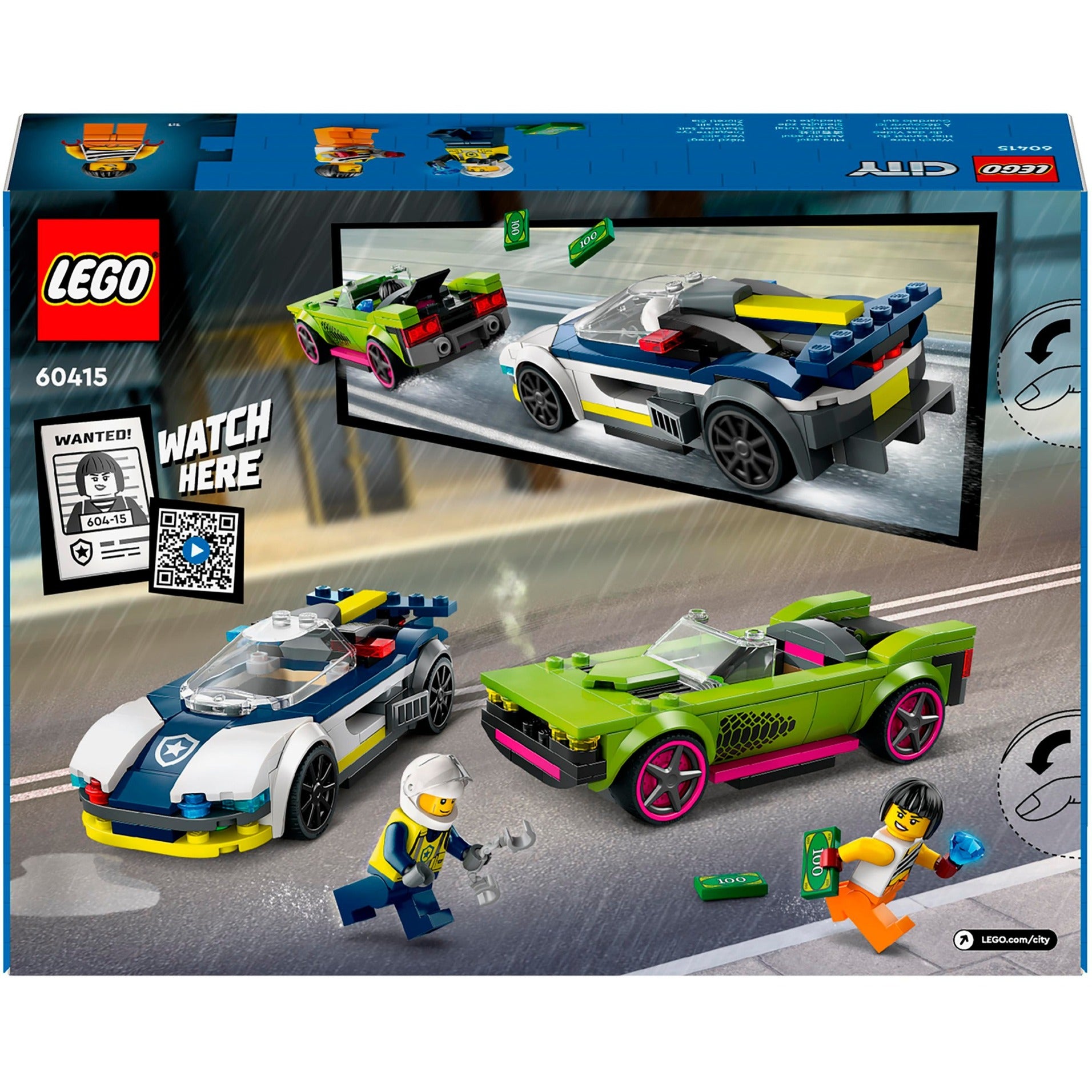 Lego LEGO City 60415 Auto della polizia e inseguimento di auto veloci