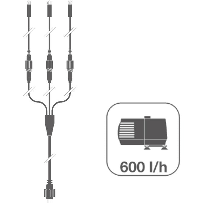 Ubbink - acquaarte - chios - waterornament - waterval - led