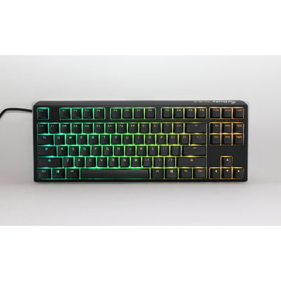Teclado mecánico Ducky one 3 classic tkl rgb (negro, diseño estadounidense (qwerty), cherry mx speed silver, 80% (tkl), leds rgb, pbt de doble disparo, intercambiable en caliente, mecánica quack)
