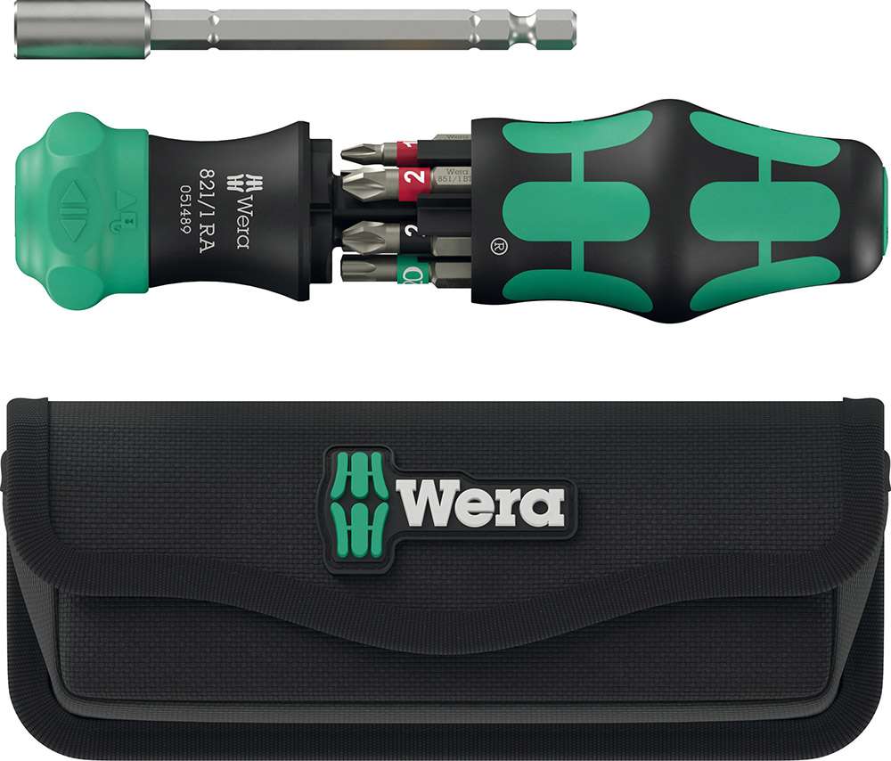 Wera Kraftform kompakt 28 ra con borsa, set di punte da 6 pezzi