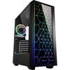 Sharkoon rgb lit 100 midi tower behuizing (zwart | 3x usb-a | rgb | window)