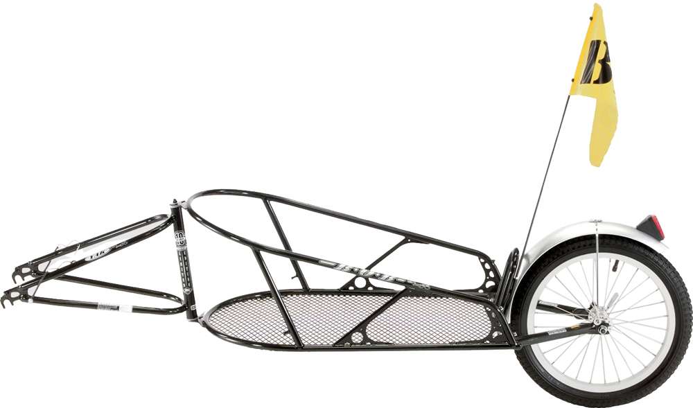 Remolque para bicicleta bob yak negro sin bolsa