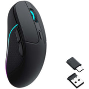 Keychron m3 wireless mouse (zwart, 100 - 26.000 dpi, bluetooth 5.1 | 2.4 ghz | usb type-c kabel) - afbeelding 1