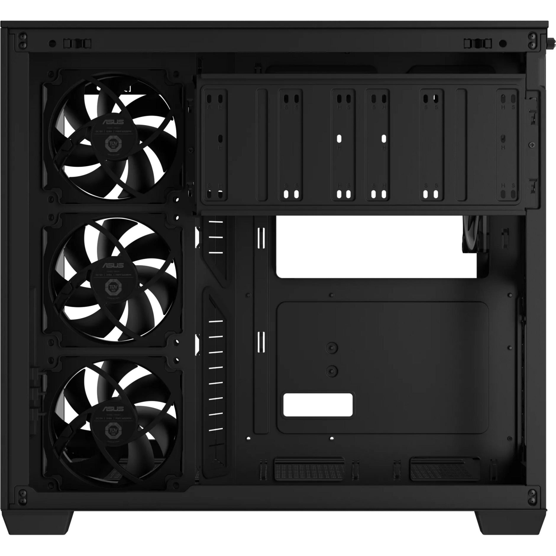 Custodia midi tower Asus a32 plus (nera | 2x USB-A | 1x USB-C | RGB | vetro temperato)