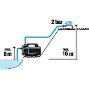 Gardena besproeiingspomp 4100 silent (donkergrijs turquoise, 550 watt) - afbeelding 11