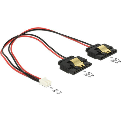 Delock 2 pin femmina> 2 x sata 15 pin