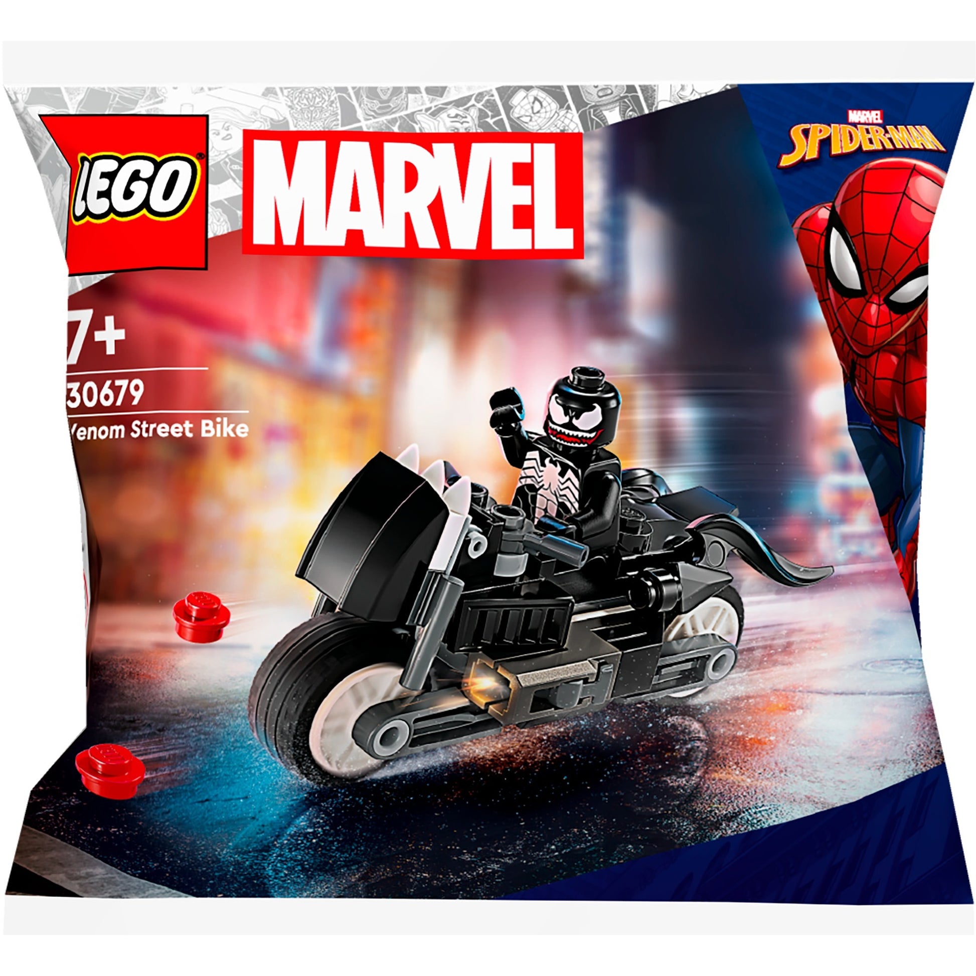 Lego Marvel - Giocattolo da costruzione per bici da strada Venom (30679)